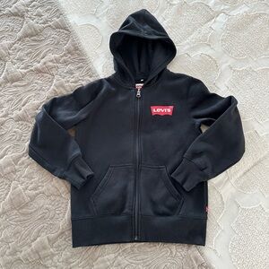 Levi’s Youth Hoodie Full Zip Black Size 7/8 YMD